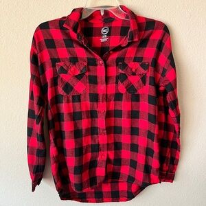 Button up plaid shirt